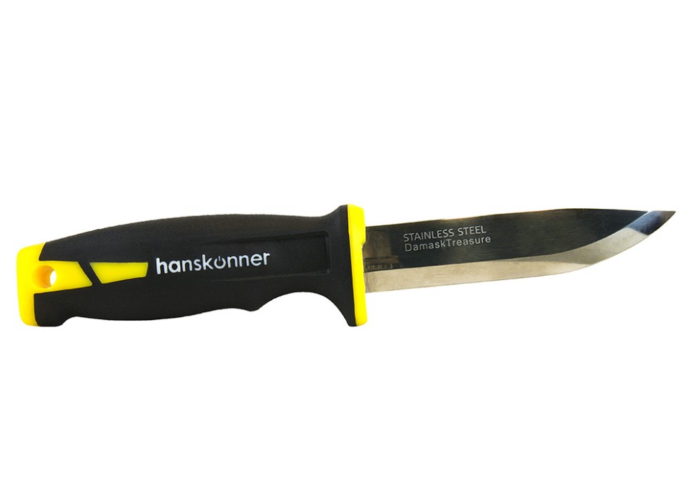 Нож универсальный 212мм, с двойным точилом в чехле, Hanskonner