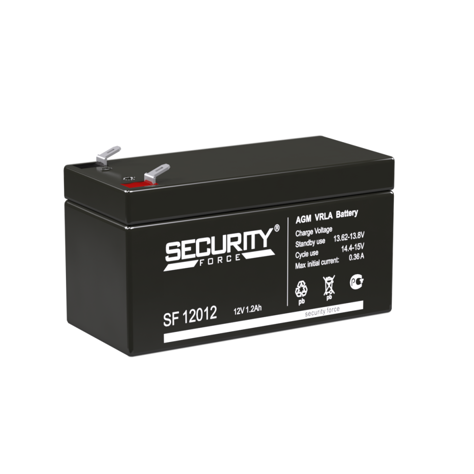 Аккумулятор для ИБП -  Security Force SF 12012 - 12 вольт 1.2 ампер