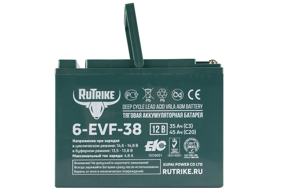 Тяговый аккумулятор RuTrike 6-EVF-38
