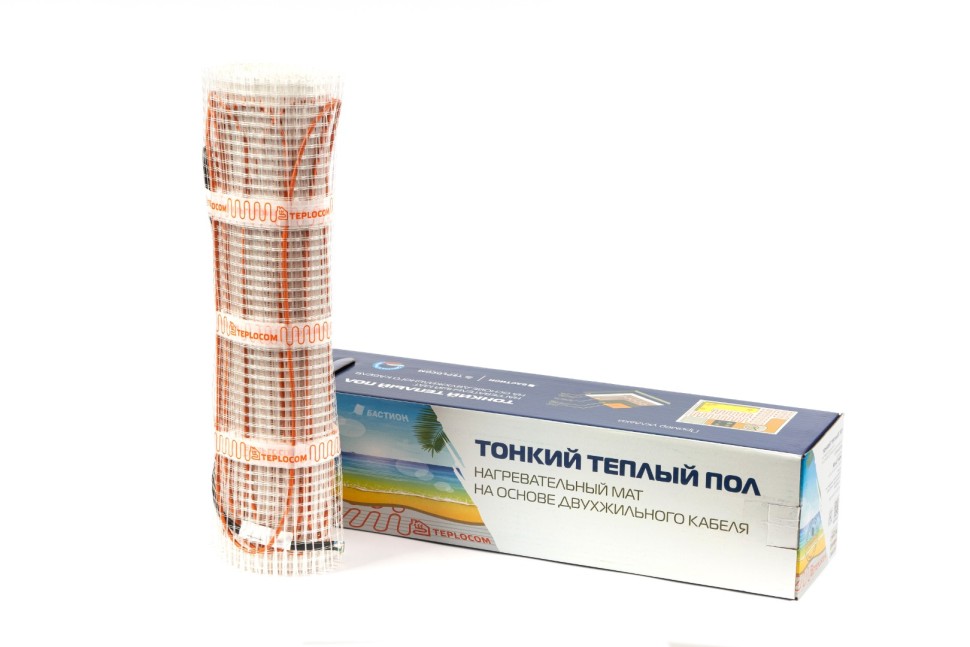 Маты нагревательные двужильные TEPLOCOM МНД-1,0-160 Вт