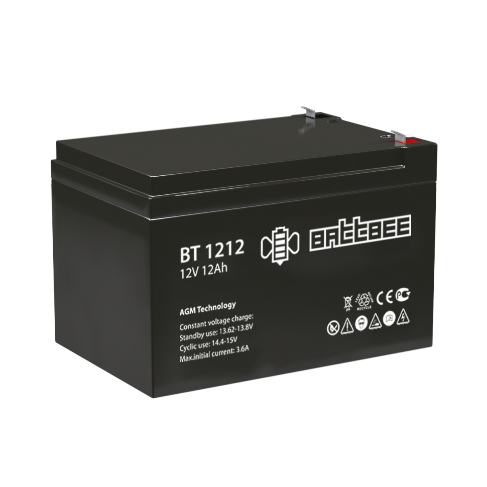 Аккумулятор для ИБП - BATBEE BT 1212 - 12 вольт 12 ампер
